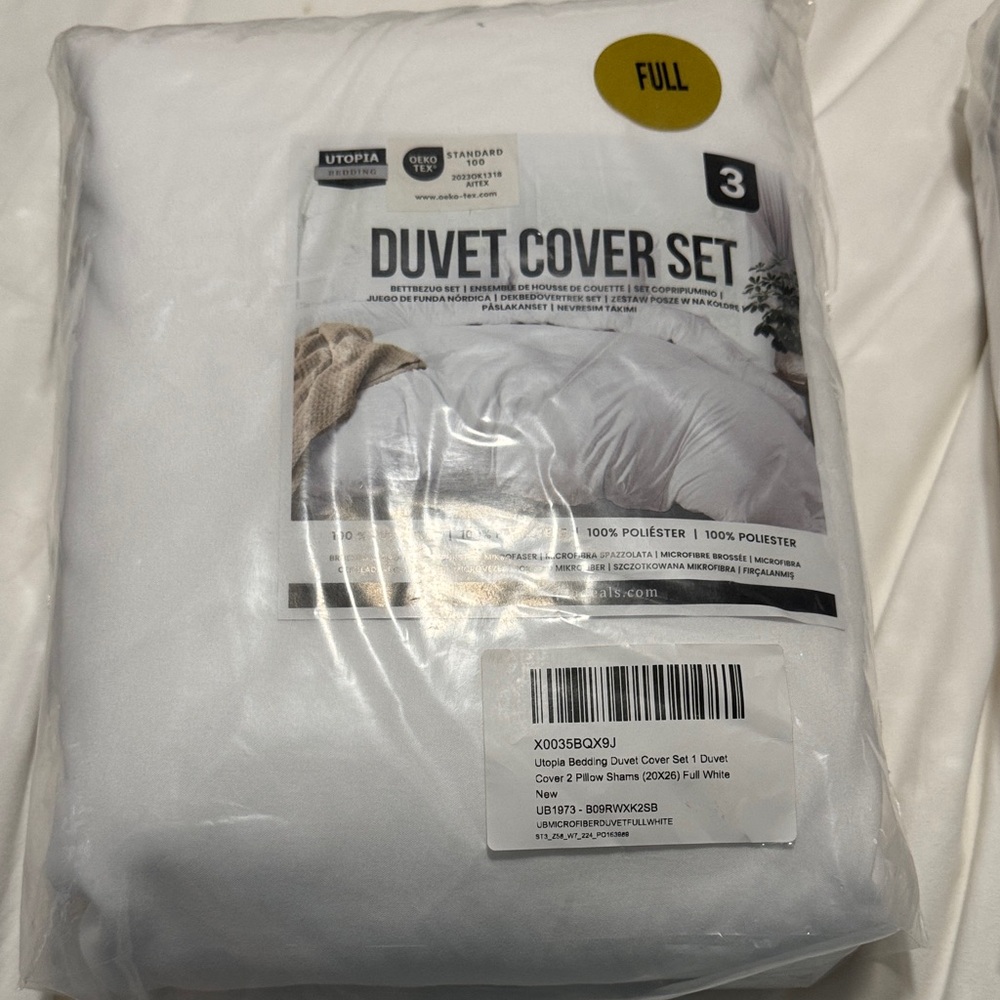 Utopia Bedding White Duvet Cover Set - Full